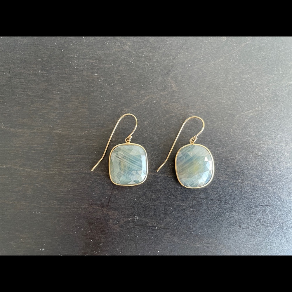 NWOT Semi Precious Stone Scarab Bracelet/ Earrings - Picture 2 of 13